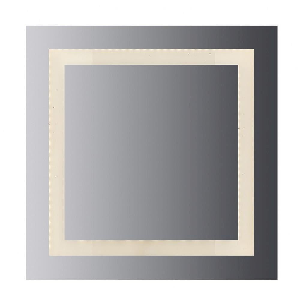 LED Lighted Mirror inset Style Frosted Glass. 36"H X 36"W. CRI: 80