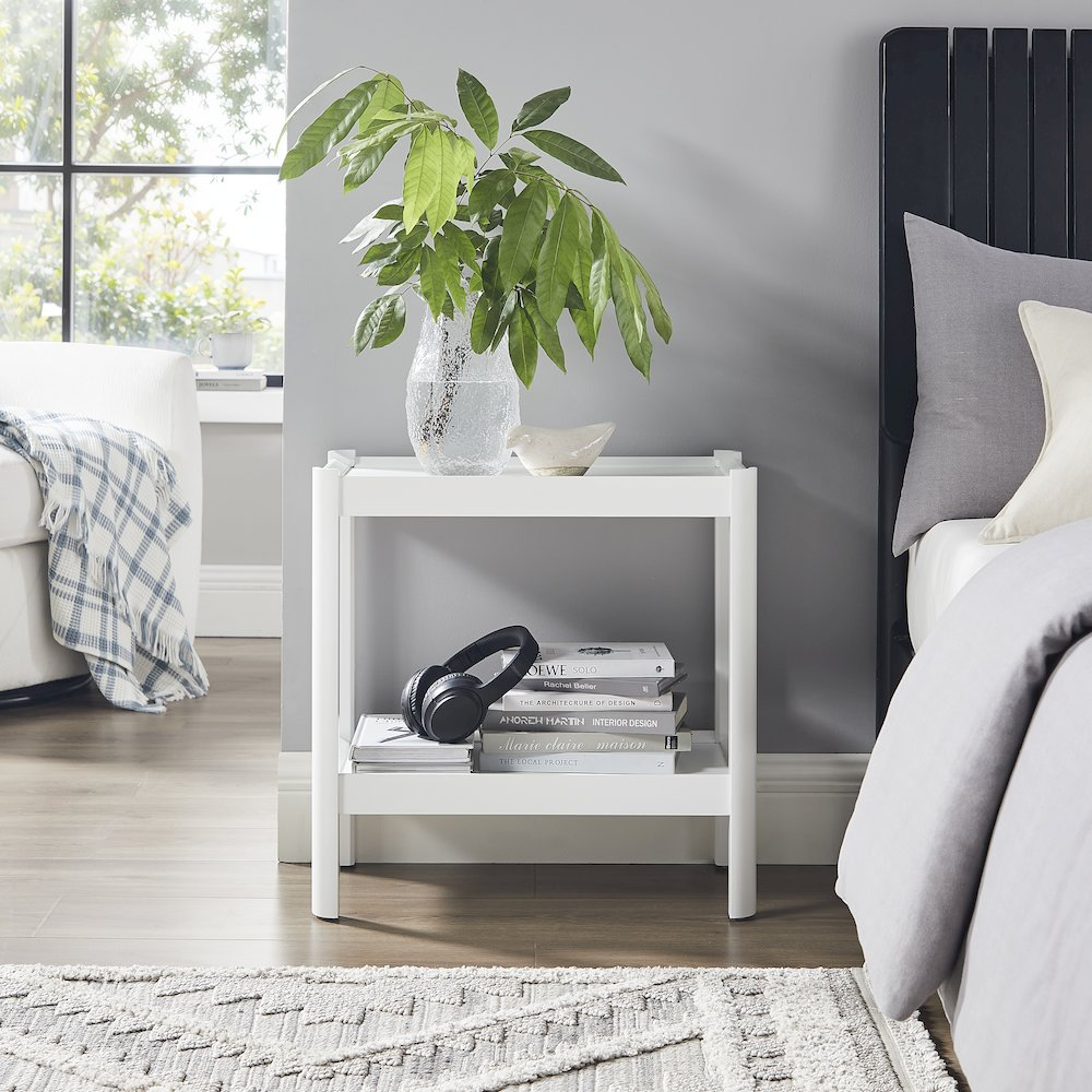 Yukon White Nightstand