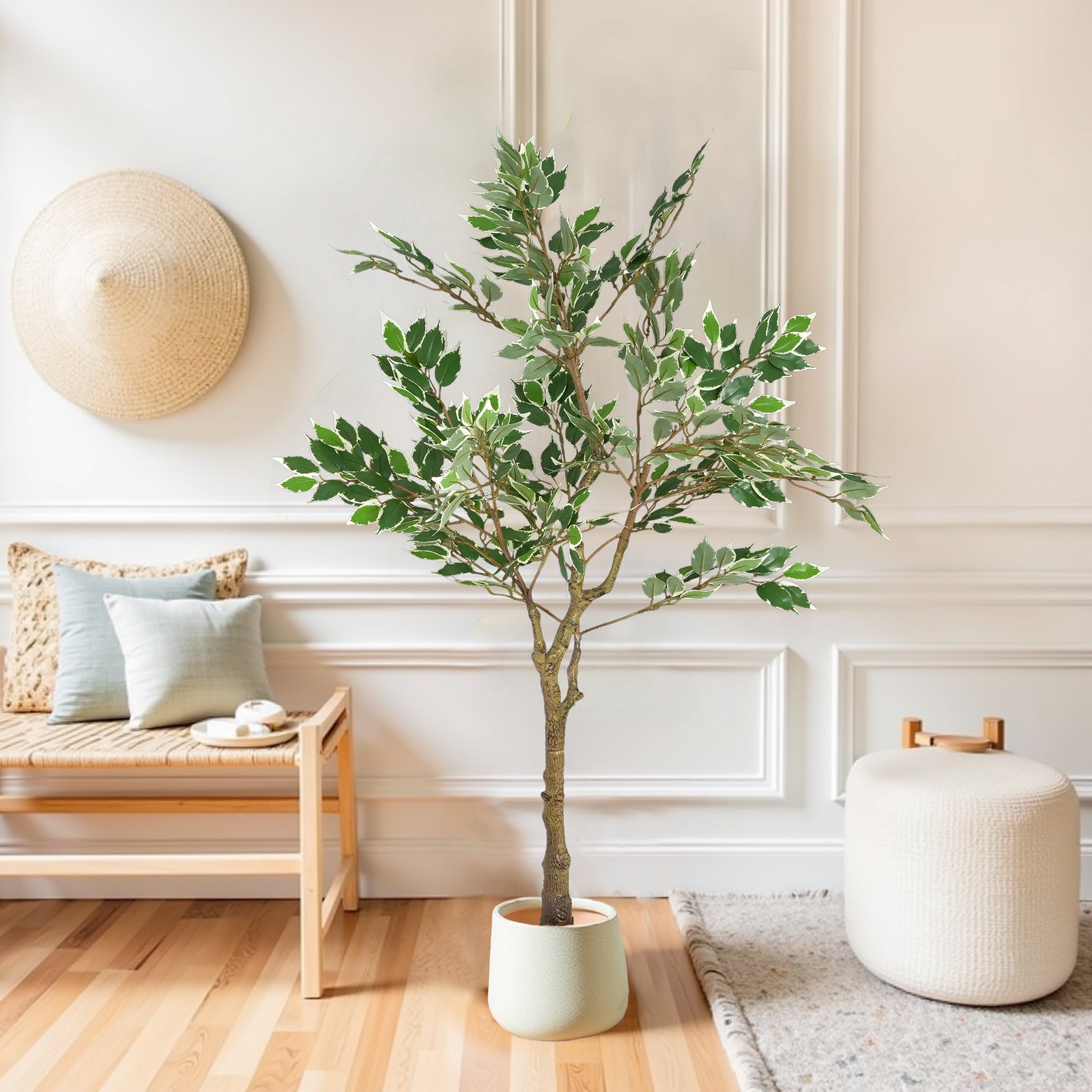 51' Artificial Ficus Tree With Pot