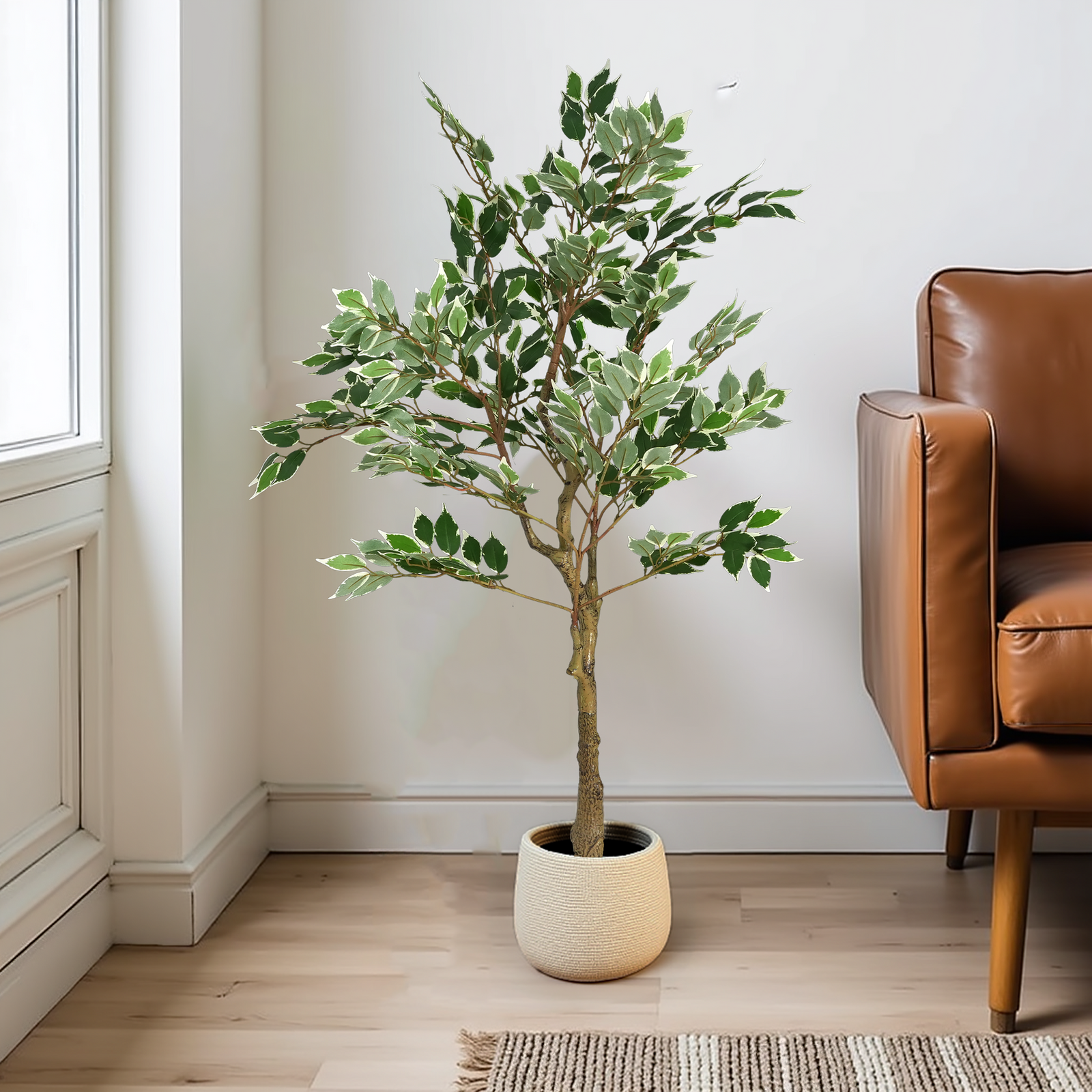 51' Artificial Ficus Tree With Pot