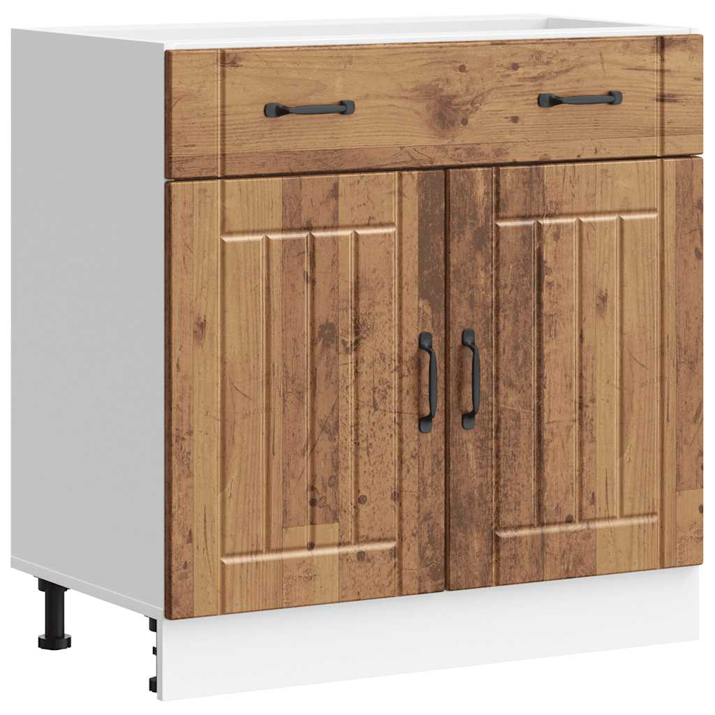 vidaXL Kitchen Base Cabinet Old Wood Engineered Wood Large