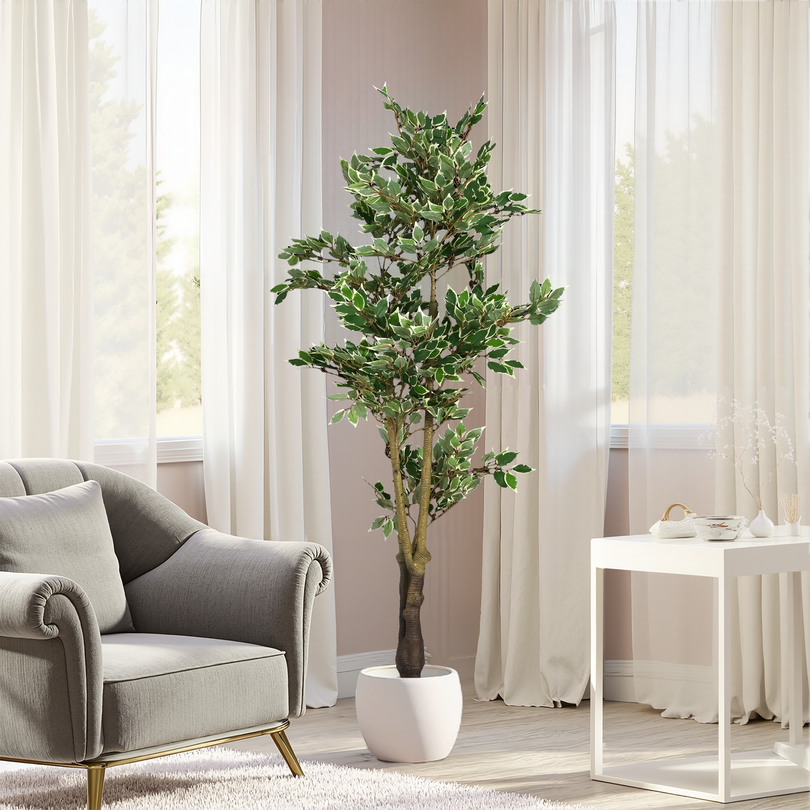 69' Artificial Ficus Tree with Pot