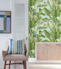 Banana Leaf Blue/Green Premium Peel and Stick Wallpaper Roll (Covers 45 sq. ft.)
