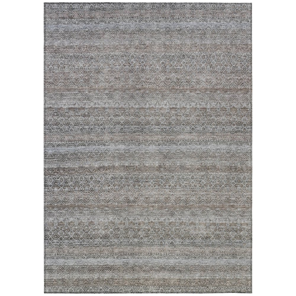 Machine Washable Indoor/Outdoor Chantille ACN2105 Brown 2'6" x 3'10" Rug