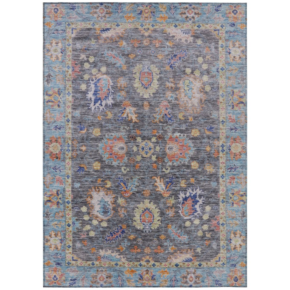 Machine Washable Indoor/Outdoor Chantille ACN2104 Gray 2'6" x 3'10" Rug
