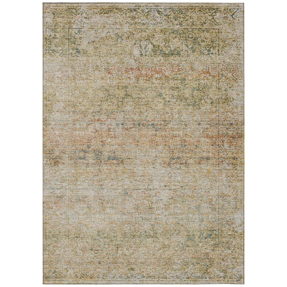 Machine Washable Indoor/Outdoor Chantille ACN2103 Gold 2'6" x 3'10" Rug