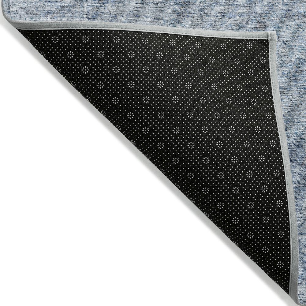 Machine Washable Indoor/Outdoor Chantille ACN2103 Blue 3' x 5' Rug