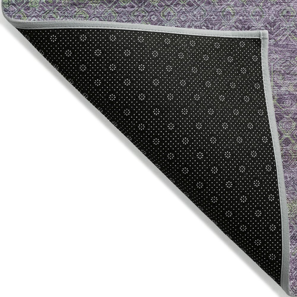 Machine Washable Indoor/Outdoor Chantille ACN2106 Purple 3' x 5' Rug