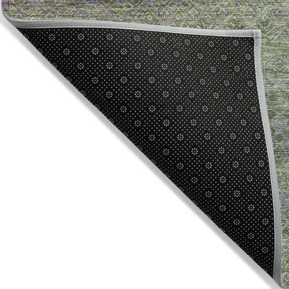 Machine Washable Indoor/Outdoor Chantille ACN2106 Olive 3' x 5' Rug