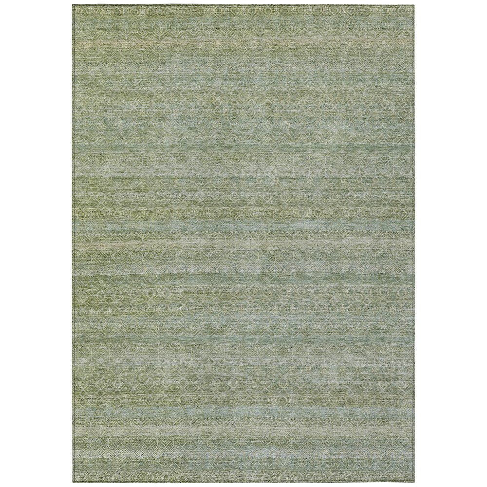 Machine Washable Indoor/Outdoor Chantille ACN2105 Sage 3' x 5' Rug