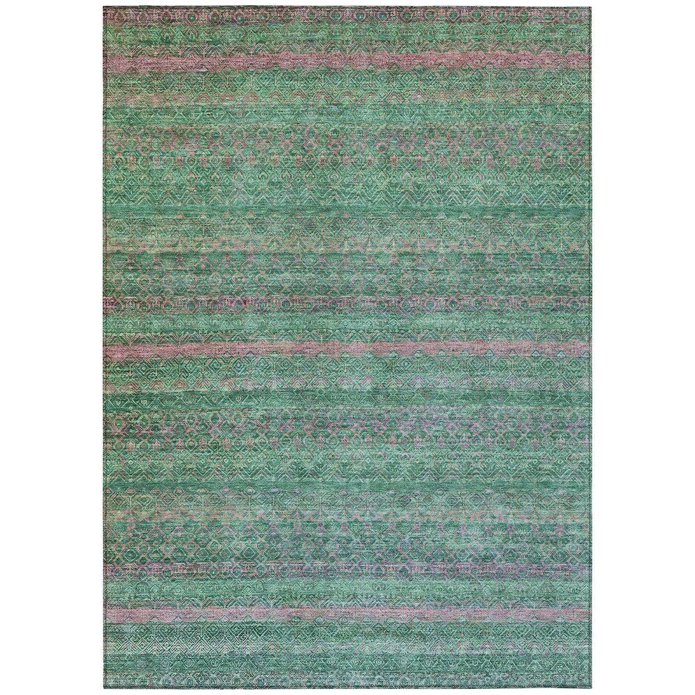 Machine Washable Indoor/Outdoor Chantille ACN2106 Green 2'6" x 3'10" Rug