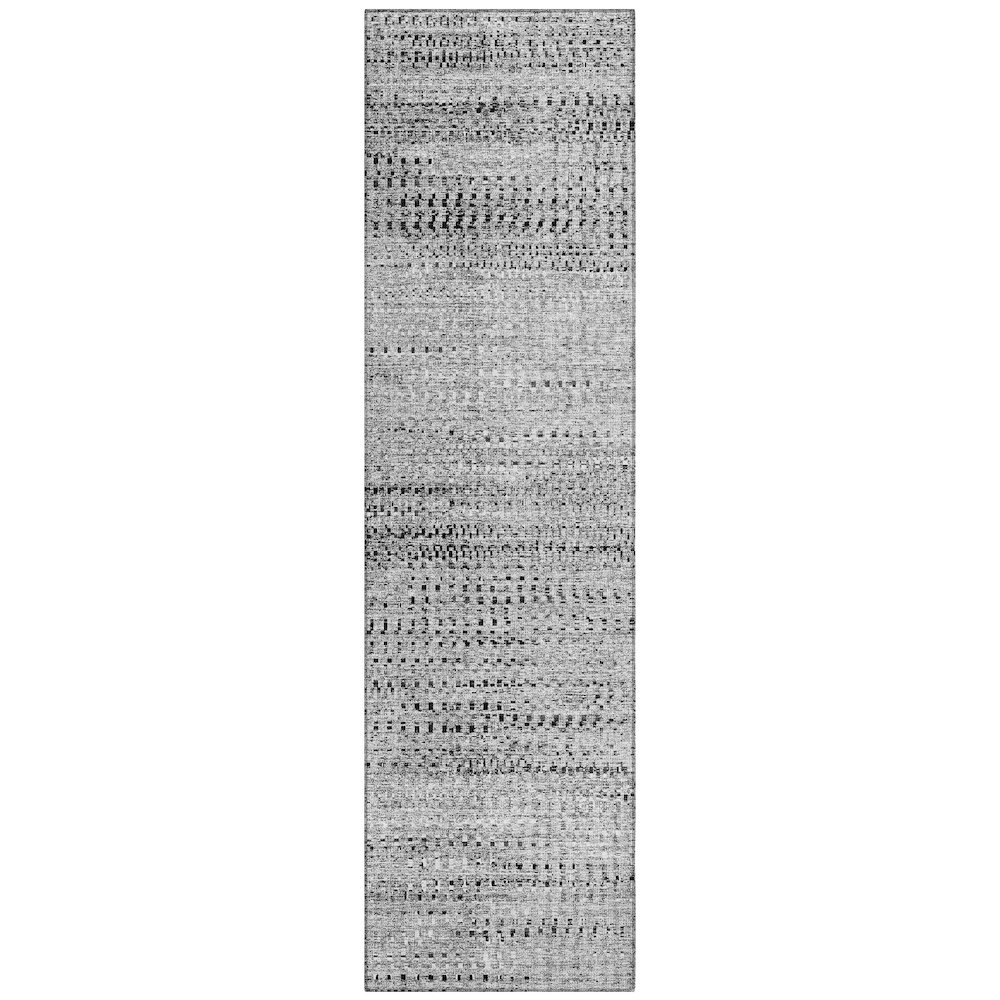 Machine Washable Indoor/Outdoor Chantille ACN2137 Gray 2'3" x 7'6" Runner Rug
