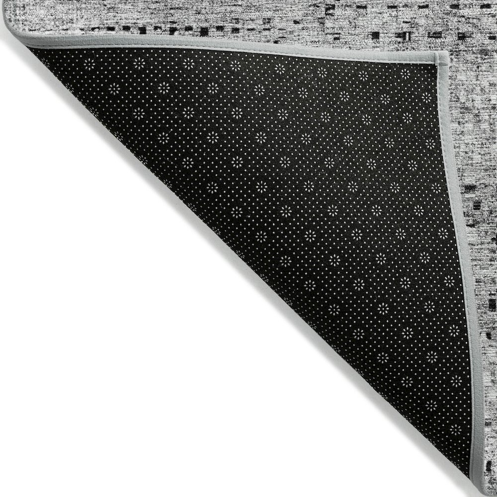 Machine Washable Indoor/Outdoor Chantille ACN2137 Gray 2'3" x 7'6" Runner Rug