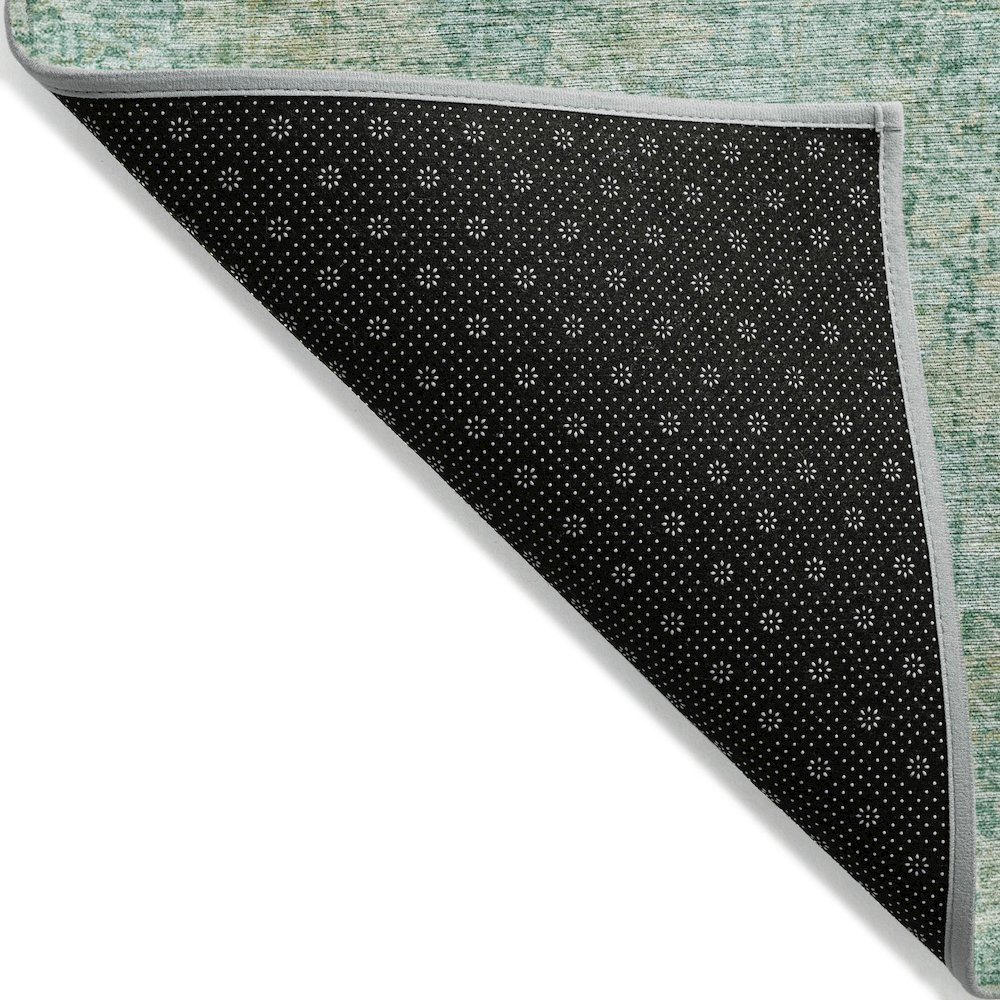 Machine Washable Indoor/Outdoor Chantille ACN2136 Teal 2'3" x 7'6" Runner Rug