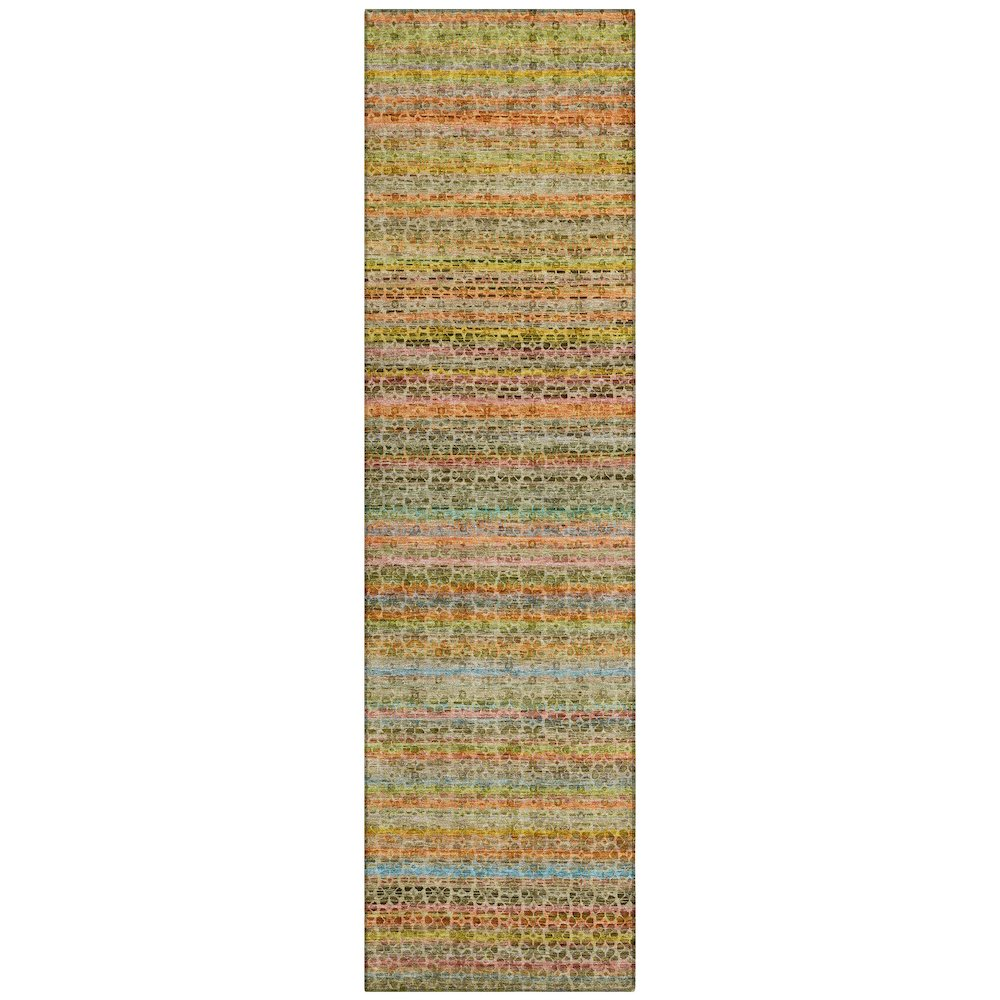 Machine Washable Indoor/Outdoor Chantille ACN2155 Coral 2'3" x 7'6" Runner Rug