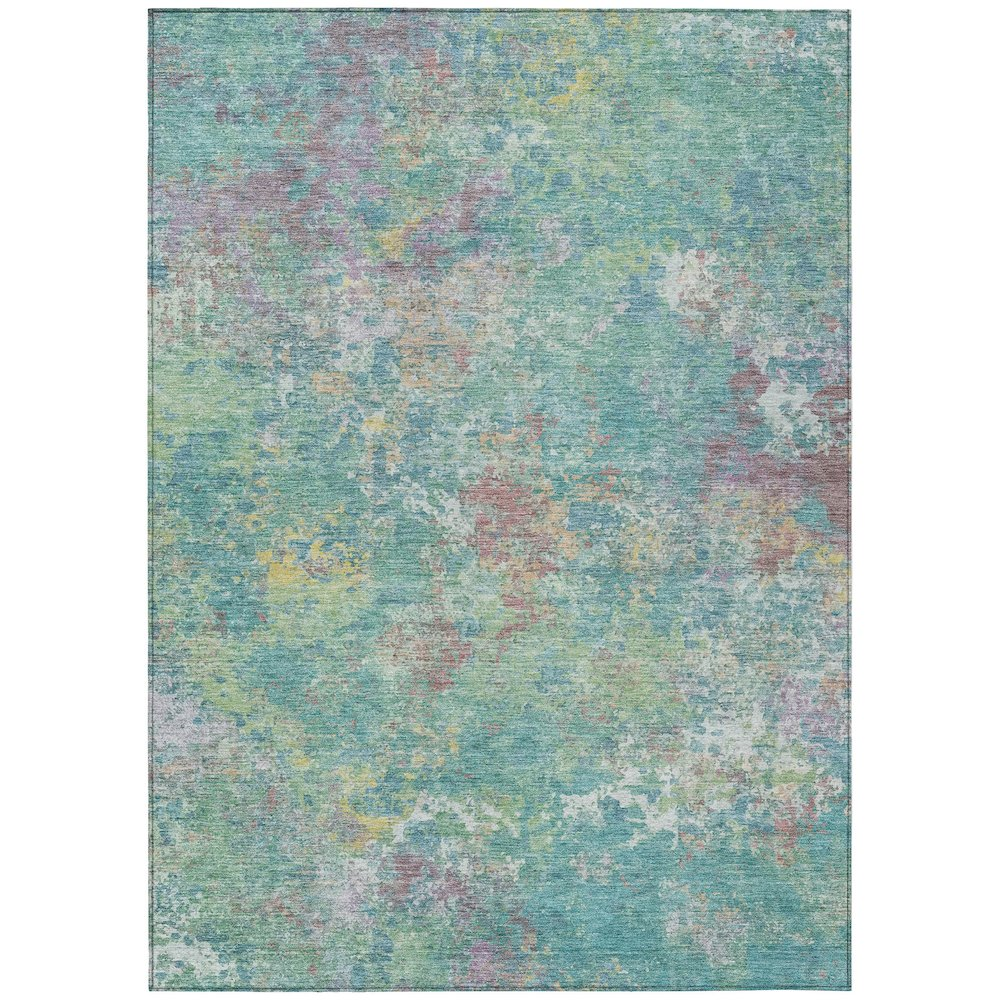 Machine Washable Indoor/Outdoor Chantille ACN2166 Teal 2'6" x 3'10" Rug