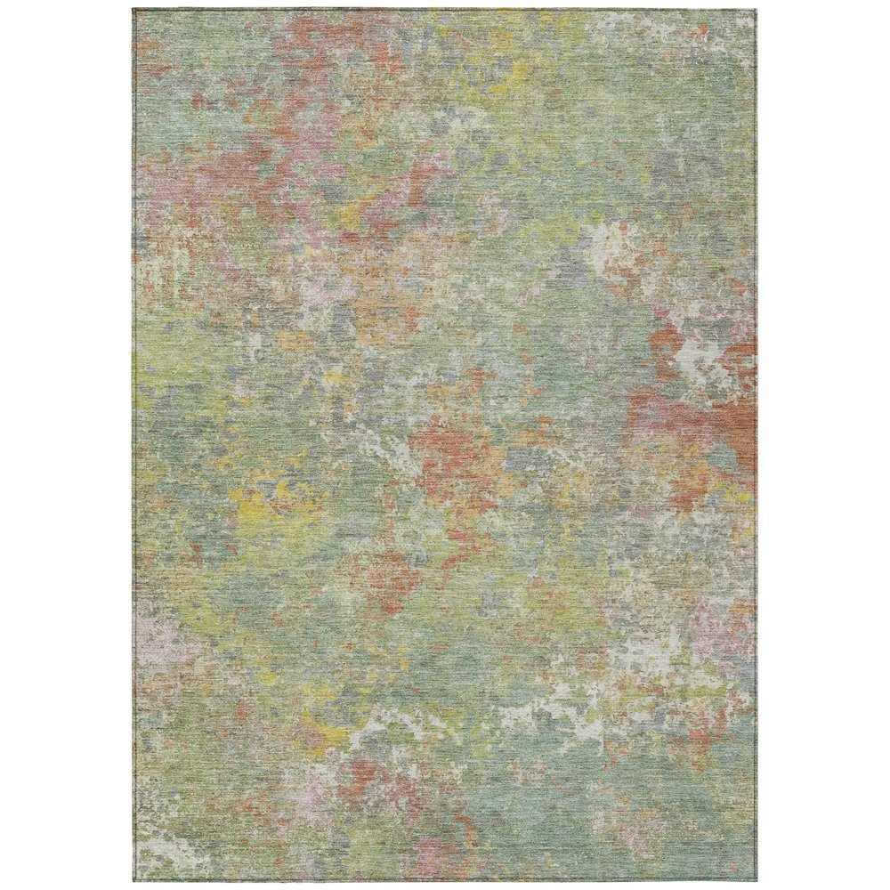 Machine Washable Indoor/Outdoor Chantille ACN2166 Green 2'6" x 3'10" Rug