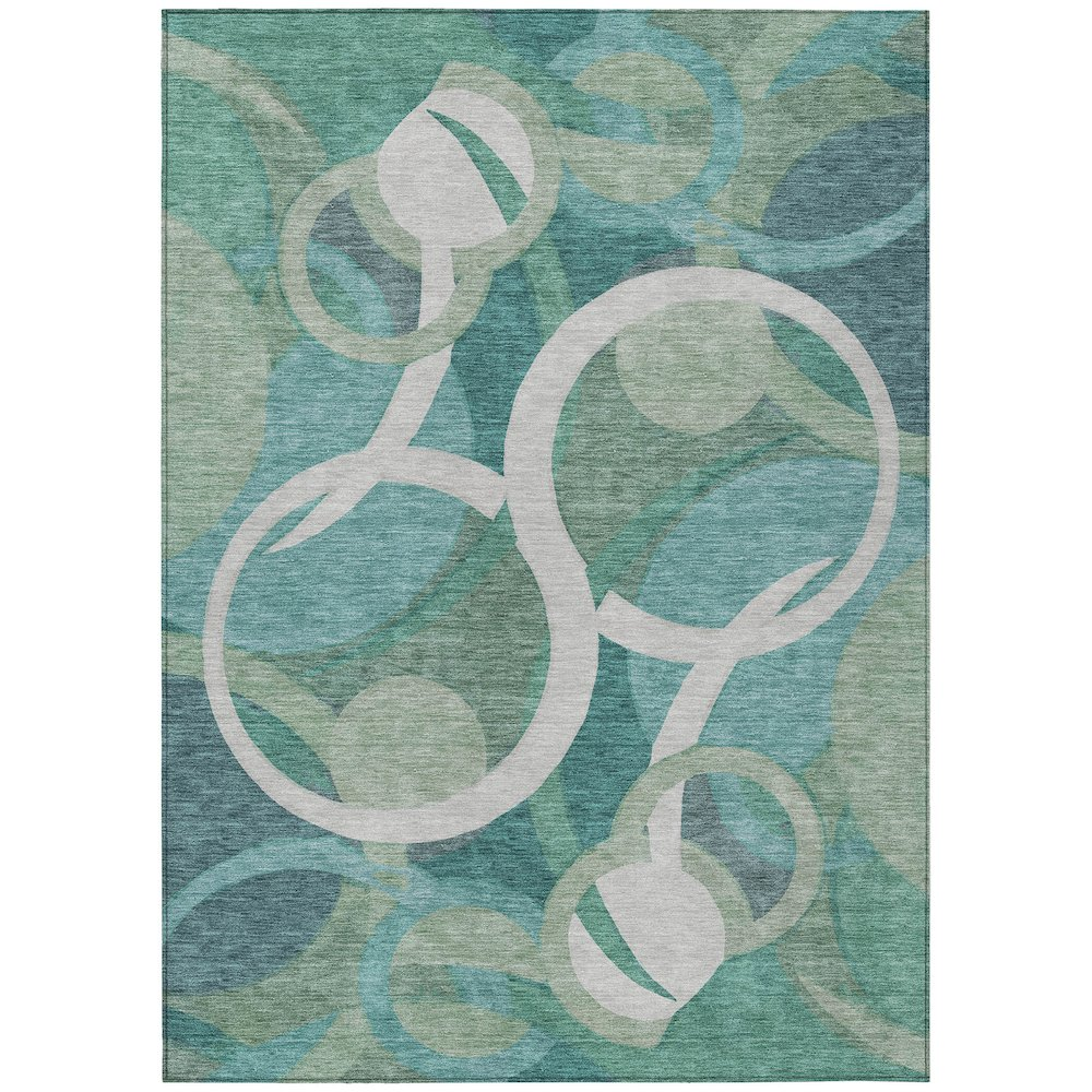 Machine Washable Indoor/Outdoor Chantille ACN2167 Teal 2'6" x 3'10" Rug