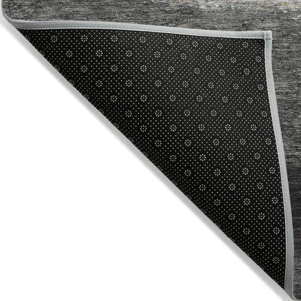 Machine Washable Indoor/Outdoor Chantille ACN2169 Pewter 3' x 5' Rug