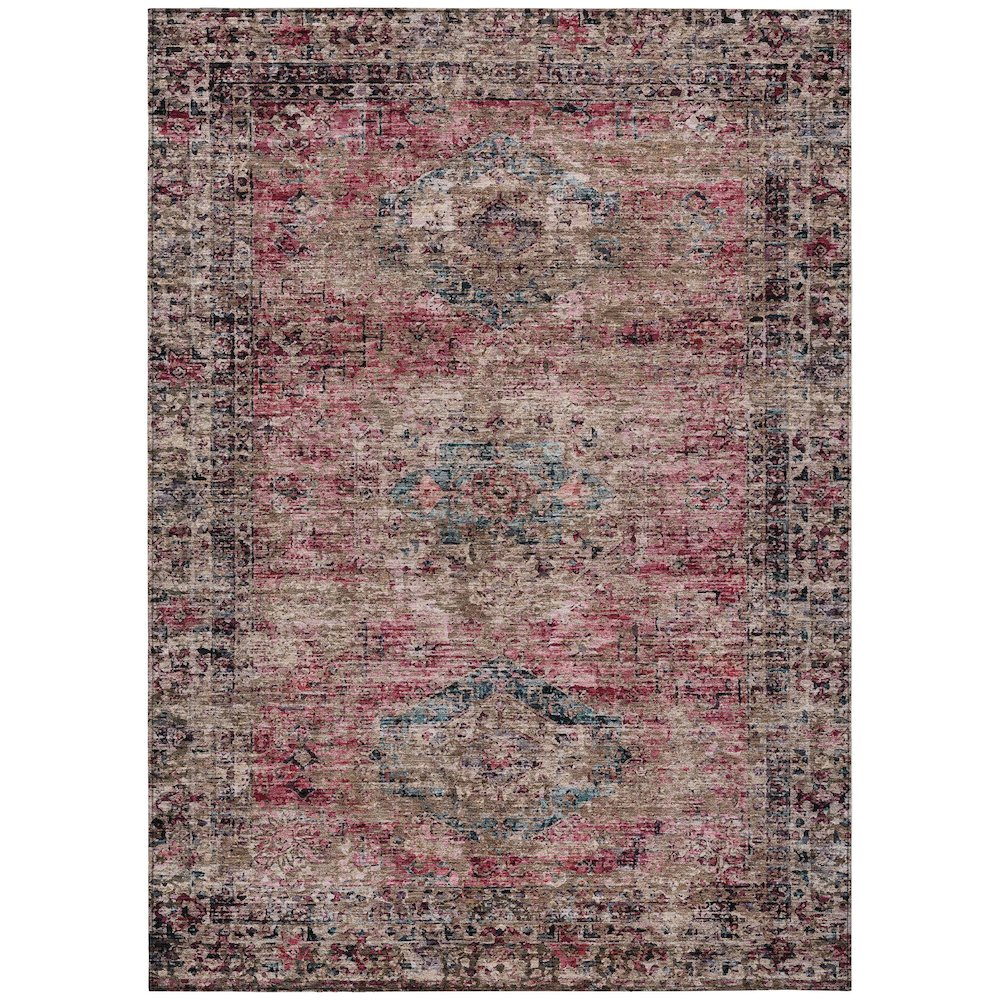 Machine Washable Indoor/Outdoor Chantille ACN2170 Pink 2'6" x 3'10" Rug