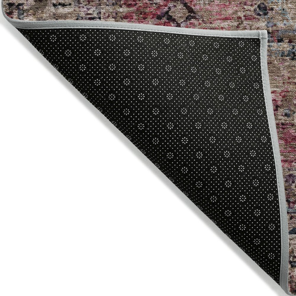 Machine Washable Indoor/Outdoor Chantille ACN2170 Pink 5' x 7'6" Rug