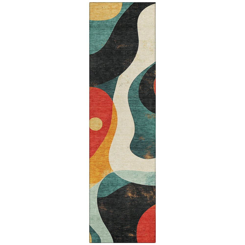 Machine Washable Indoor/Outdoor Chantille ACN2185 Red 2'3" x 7'6" Runner Rug