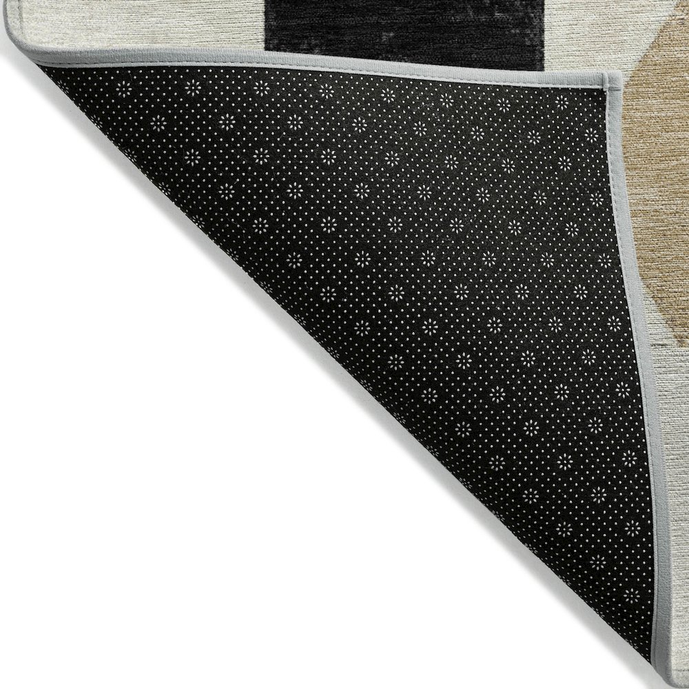 Machine Washable Indoor/Outdoor Chantille ACN2181 Black 2'3" x 7'6" Runner Rug