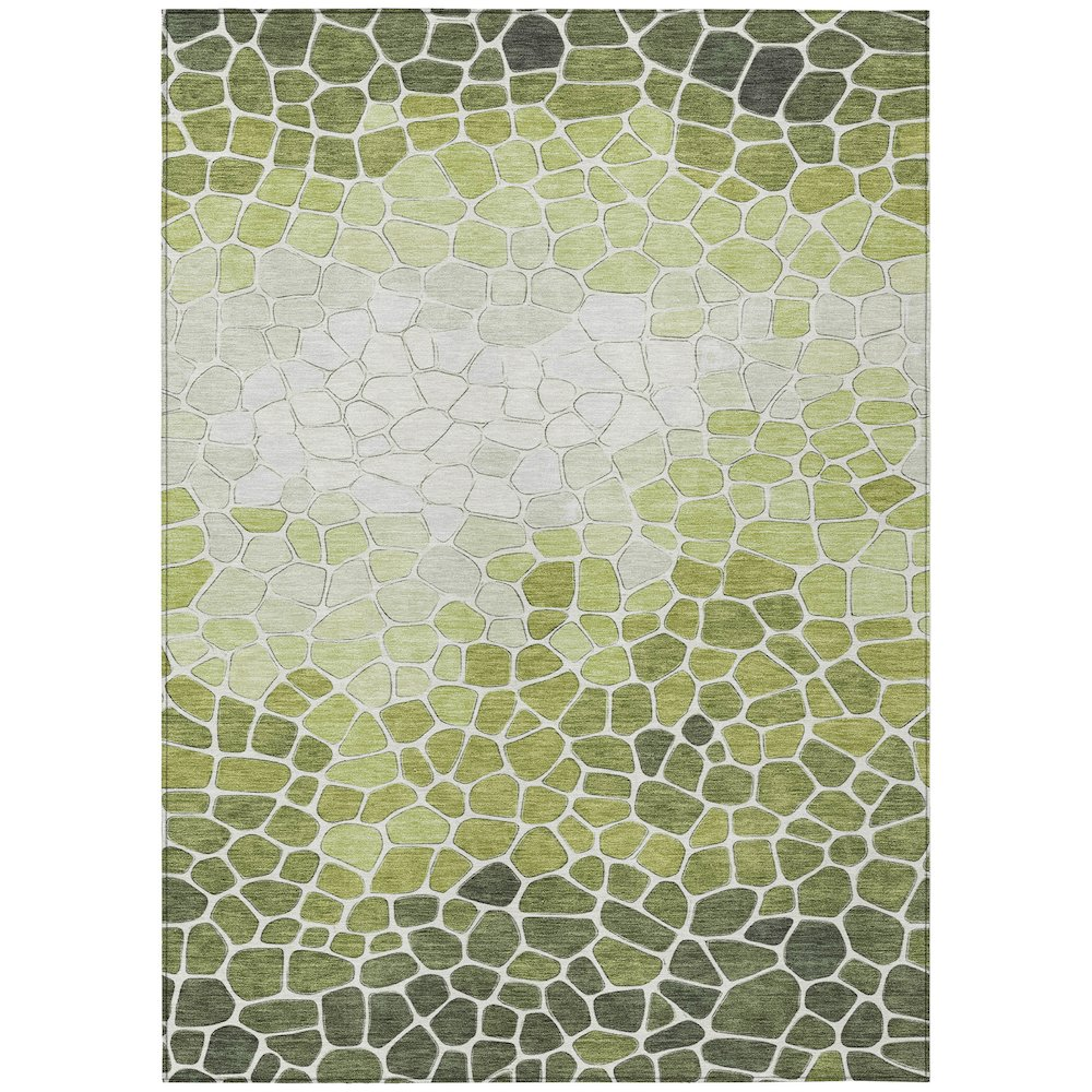 Machine Washable Indoor/Outdoor Chantille ACN2190 Green 2'6" x 3'10" Rug