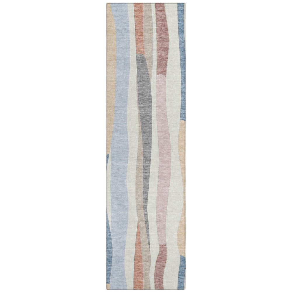 Machine Washable Indoor/Outdoor Chantille ACN2188 Pearl 2'3" x 7'6" Runner Rug