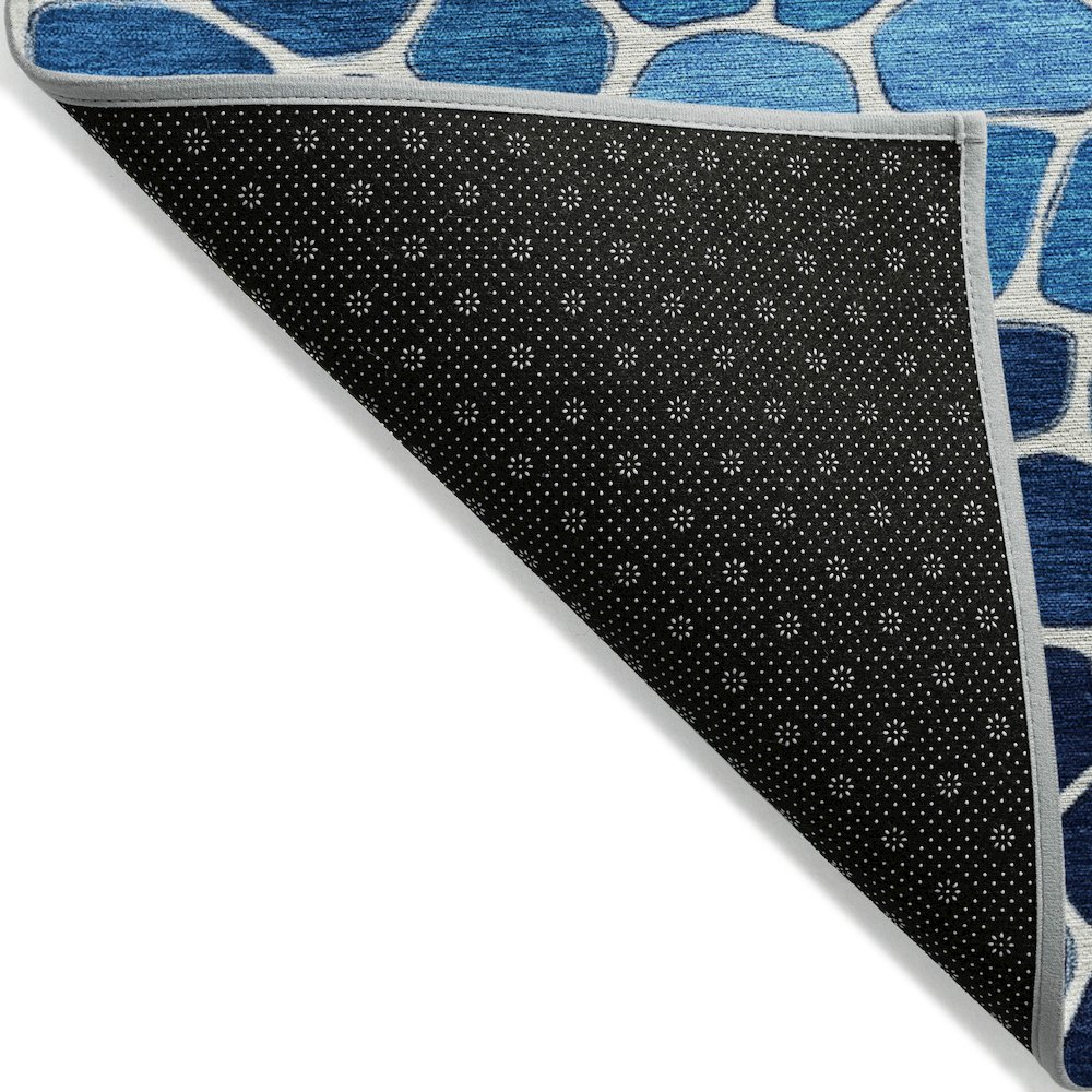 Machine Washable Indoor/Outdoor Chantille ACN2190 Blue 2'3" x 7'6" Runner Rug