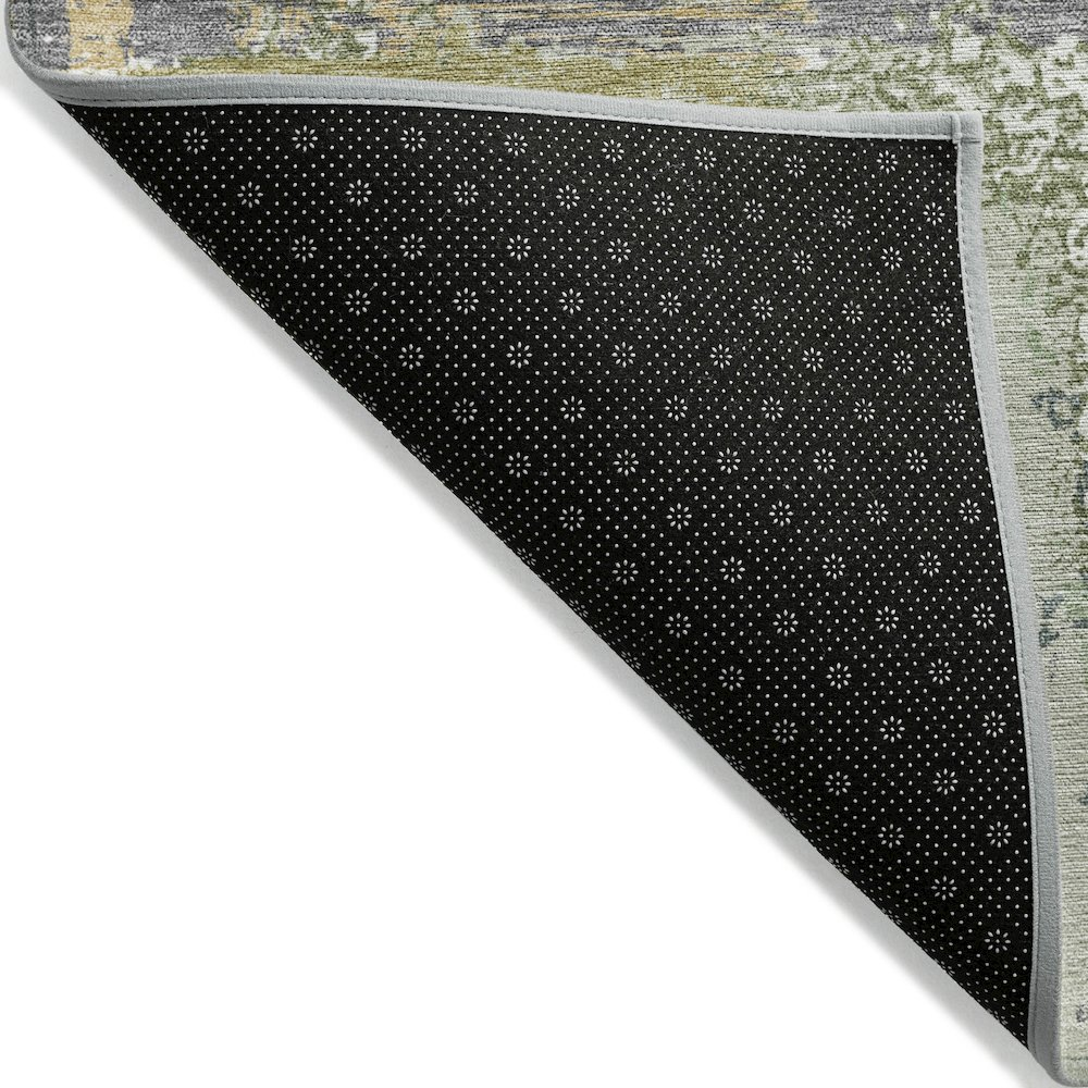 Machine Washable Indoor/Outdoor Chantille ACN2212 Aloe 8' x 8' Round Rug
