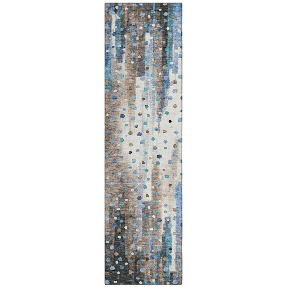 Machine Washable Indoor/Outdoor Chantille ACN2213 Taupe 2'3" x 7'6" Runner Rug