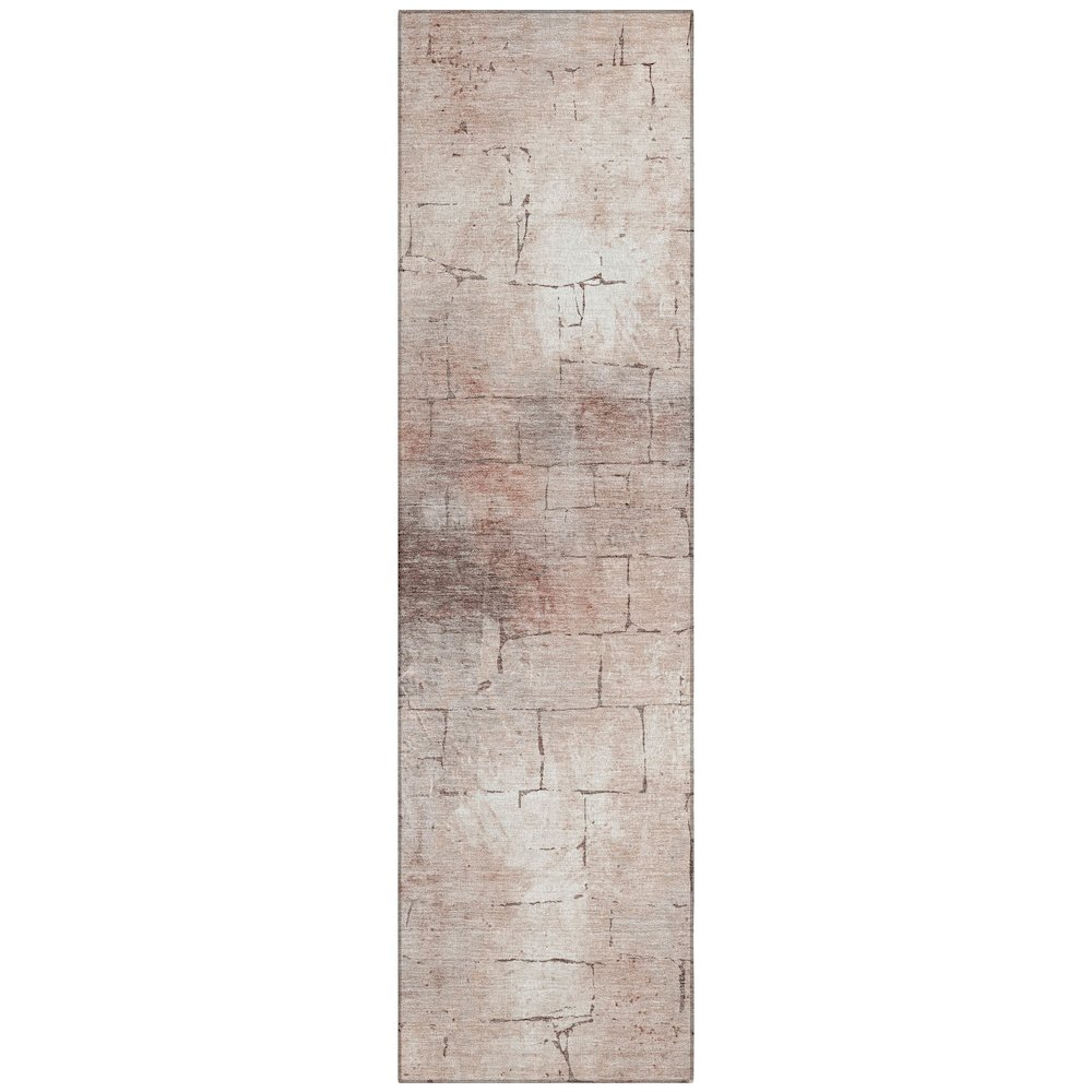 Machine Washable Indoor/Outdoor Chantille ACN2215 Coral 2'3" x 7'6" Runner Rug