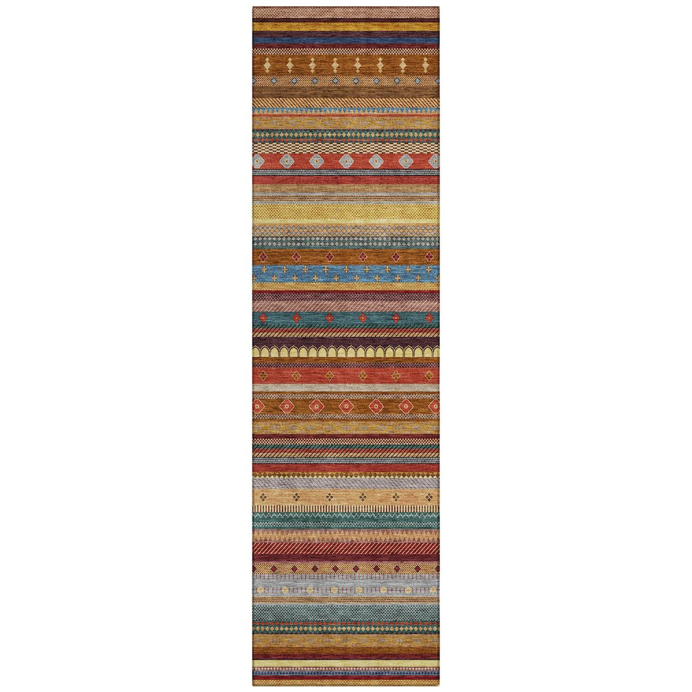 Machine Washable Indoor/Outdoor Chantille ACN2218 Paprika 2'3" x 7'6" Runner Rug