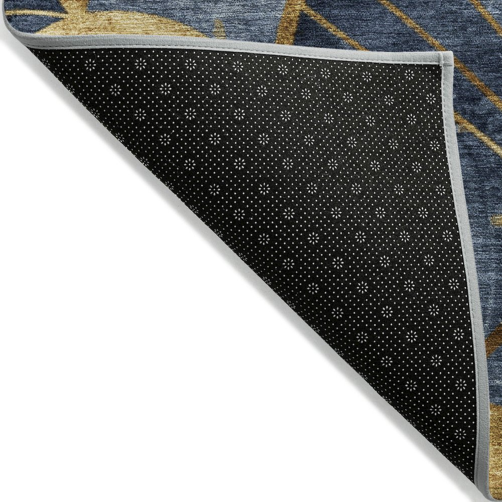 Machine Washable Indoor/Outdoor Chantille ACN2221 Navy 2'3" x 7'6" Runner Rug