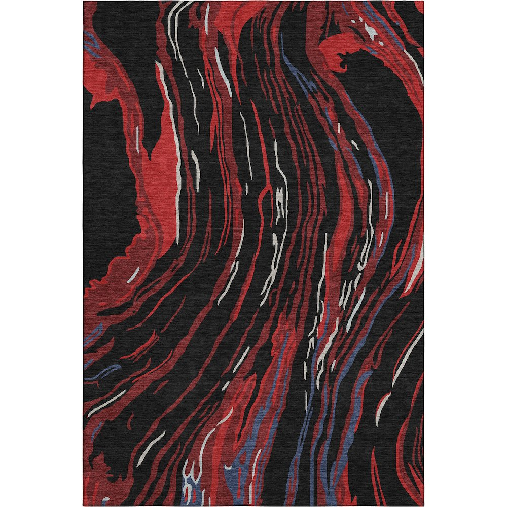 Premium Machine Washable Mayfield AMF1037 Black 2'6" x 3'10" Rug