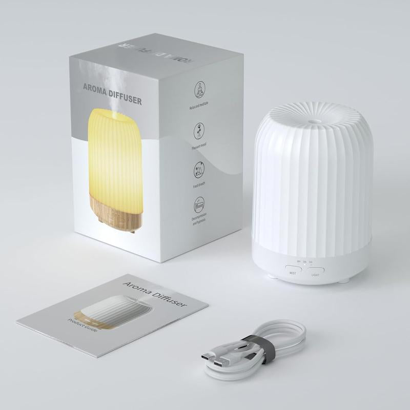Essential Oil Diffuser 250ml – Quiet Aromatherapy Humidifier with 7 LED Colors & Auto-Off Timer for Bedroom, Baby Room, Home, Office & Indoor Plants