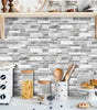 Irregular Shape Modern Grey Marble Pattern Peel And Stick Wallpaper Kitchen Bathroom Tile Stickers