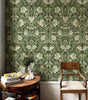 Green Boho Floral Peel And Stick Wallpaper Waterproof Symmetrical Flower Self Adhesive Wall Decor Removable PVC Cabinet Sticker