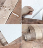 Retro Faux Wood Grain Peel And Stick Wallpaper Self-adhesive Wood Plank Wallpaper Roll Removable Vinyl Wall Covering For Restaur