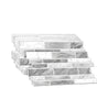 Irregular Shape Modern Grey Marble Pattern Peel And Stick Wallpaper Kitchen Bathroom Tile Stickers