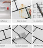 Heat-Resistant 3D Subway Brick Peel and Stick Kitchen Backsplash Tile Stickers