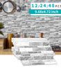 Irregular Shape Modern Grey Marble Pattern Peel And Stick Wallpaper Kitchen Bathroom Tile Stickers