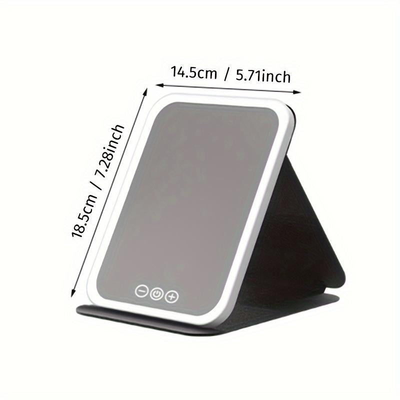 LED makeup mirror, portable mirror, foldable with light, makeup mirror, desktop fill light, student dormitory office mirror, ins high-value light #TOP PICKS