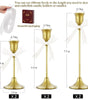 Elegant Metal Candlestick Holder Set – Perfect for Taper Candles, Table Centerpieces, Fireplace, Weddings & Home Decor