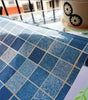 Blue Mosaic Tile Peel and Stick Bathroom Wallpaper for Kitchen Countertops