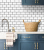 Heat-Resistant 3D Subway Brick Peel and Stick Kitchen Backsplash Tile Stickers