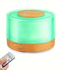500ml Ultrasonic Aroma Diffuser + 6 Essential Oils | Quiet Humidifier, Air Purifier, 7 LED Colors, Auto-Off Safety, Wood Grain Design for Home, Bedroom & Large Rooms