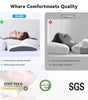 VIPfree Cervical Support Pillow - Adjustable Ergonomic Memory Foam with Breathable Removable Pillowcase & Free Gift - OEKO-TEX Certified Quality Sleep Solution