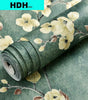 3D American Retro Non-woven Self-adhesive Wallpaper Rustic Vine Flower Wall Papers Thickening Peel and Stick Wall Stickers